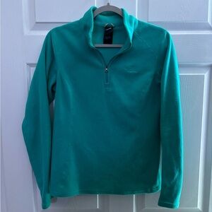 women's small teal‎ north face 1/4 zip lightweight